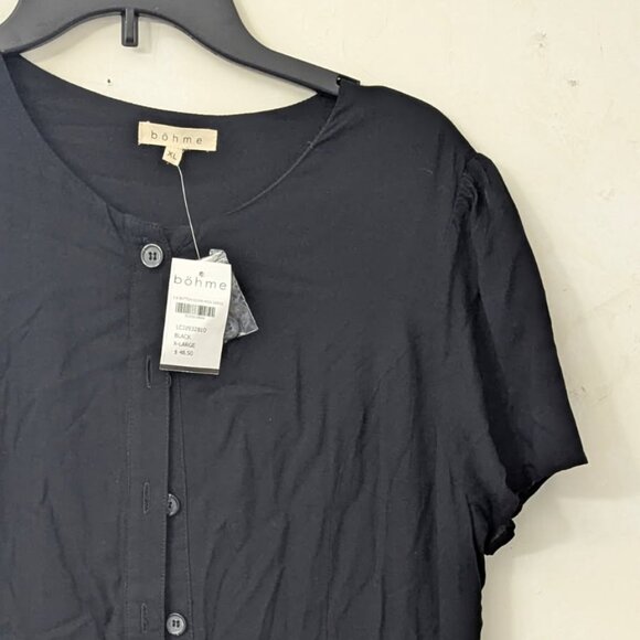 Bohme Black button down dress XL - Picture 1 of 7